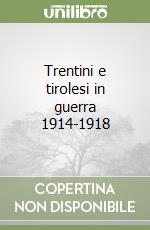 Trentini e tirolesi in guerra 1914-1918 libro