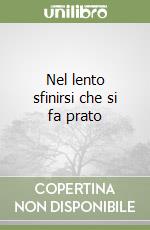 Nel lento sfinirsi che si fa prato libro