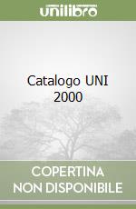 Catalogo UNI 2000 libro