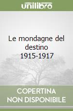 Le mondagne del destino 1915-1917 libro