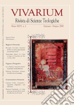 Vivarium. Rivista di scienze teologiche (2018). Vol. 1 libro