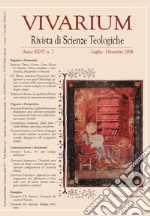 Vivarium. Rivista di scienze teologiche (2018). Vol. 2 libro