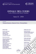 Annali del Cersig. Anno II (2018) libro