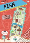 Mappa di Pisa illustrata. Con adesivi. Ediz. bilingue libro