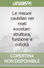 Le misure cautelari nei reati societari: struttura, funzione e criticità libro