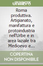 Roma produttiva. Artigianato, manifattura e protoindustria nell'Urbe e in area laziale tra Medioevo e Rinascimento (XIII-XVI secolo) libro