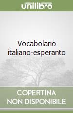 Vocabolario italiano-esperanto libro