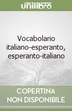 Vocabolario italiano-esperanto, esperanto-italiano libro