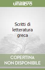 Scritti di letteratura greca