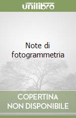 Note di fotogrammetria