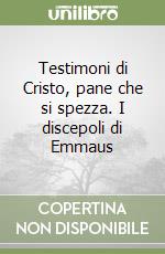 Testimoni di Cristo, pane che si spezza. I discepoli di Emmaus libro