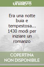 Era una notte buia e tempestosa... 1430 modi per iniziare un romanzo libro