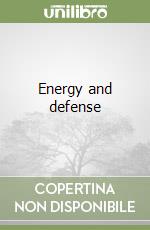 Energy and defense libro