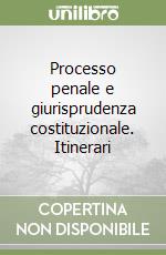 Processo penale e giurisprudenza costituzionale. Itinerari libro