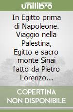 In Egitto prima di Napoleone. Viaggio nella Palestina, Egitto e sacro monte Sinai fatto da Pietro Lorenzo Pincia... libro