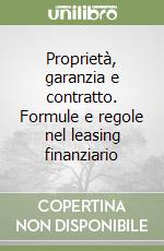 Proprietà, garanzia e contratto. Formule e regole nel leasing finanziario libro