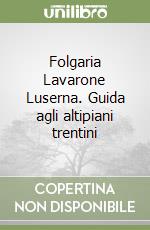 Folgaria Lavarone Luserna. Guida agli altipiani trentini libro