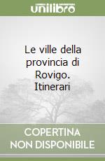 Le ville della provincia di Rovigo. Itinerari libro