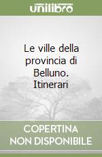 Le ville della provincia di Belluno. Itinerari libro