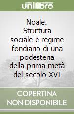 Noale. Struttura sociale e regime fondiario di una podesteria della prima metà del secolo XVI