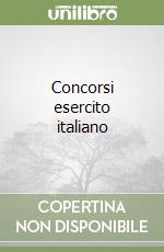 Concorsi esercito italiano libro