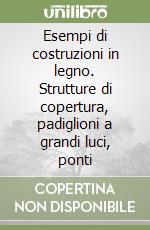 Esempi di costruzioni in legno. Strutture di copertura, padiglioni a grandi luci, ponti libro