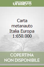 Carta metanauto Italia Europa 1:650.000 libro