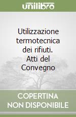 Utilizzazione termotecnica dei rifiuti. Atti del Convegno libro