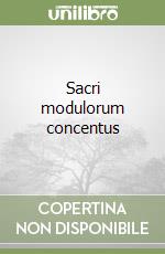 Sacri modulorum concentus libro