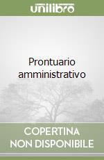 Prontuario amministrativo libro