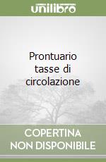 Prontuario tasse di circolazione libro