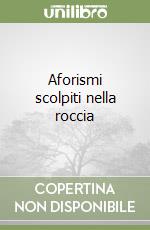 Aforismi scolpiti nella roccia libro