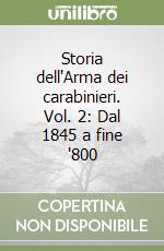Storia dell'Arma dei carabinieri. Vol. 2: Dal 1845 a fine '800