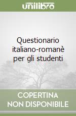 Questionario italiano-romanè per gli studenti libro