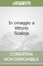 In omaggio a Vittorio Scialoja libro