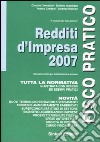 Redditi d'impresa 2007 libro