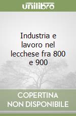 Industria e lavoro nel lecchese fra 800 e 900 libro