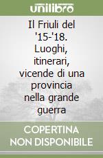 Il Friuli del '15-'18. Luoghi, itinerari, vicende di una provincia nella grande guerra libro