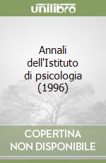 Annali dell'Istituto di psicologia (1996) libro