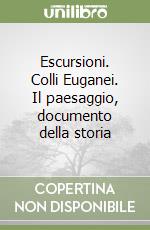 Escursioni. Colli Euganei. Il paesaggio, documento della storia libro