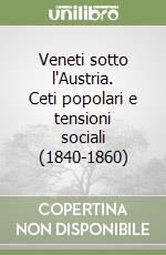 Veneti sotto l'Austria. Ceti popolari e tensioni sociali (1840-1860) libro