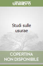 Studi sulle usurae