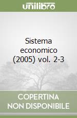 Sistema economico (2005) vol. 2-3 libro