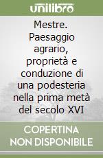 Mestre. Paesaggio agrario, proprietà e conduzione di una podesteria nella prima metà del secolo XVI libro