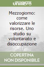 Mezzogiorno: come valorizzare le risorse. Uno studio su volontariato e disoccupazione libro