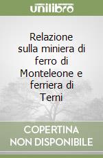 Relazione sulla miniera di ferro di Monteleone e ferriera di Terni libro