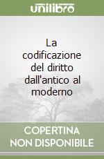 La codificazione del diritto dall'antico al moderno libro