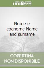 Nome e cognome-Name and surname