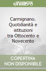 Carmignano. Quotidianità e istituzioni tra Ottocento e Novecento libro