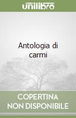 Antologia di carmi libro